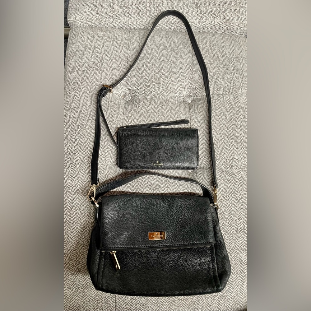 Kate Spade Black Crossbody Bag and Wallet